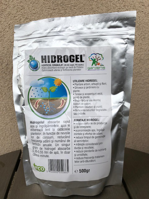 Hidrogel Gardenis pentru horticultura si agricultura, pachete 500 grame