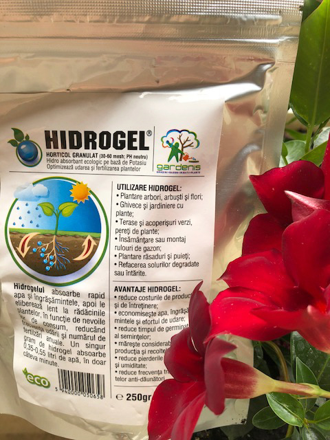 Hidrogel gardenis pentru uz agricol si horticol