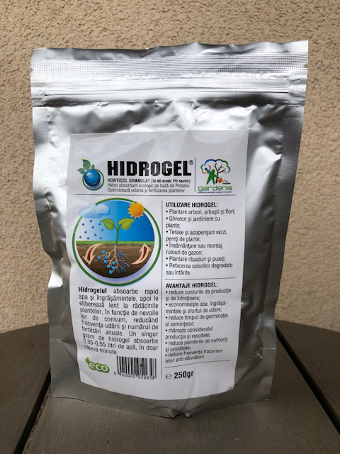 Hidrogel gardenis pentru horticultura, pachete de 250 de grame